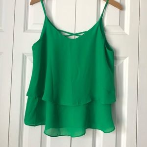 Green flowy tank